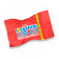 Czerwone opakowanie czekolady Tony's Chocolonely w pięknym designie.